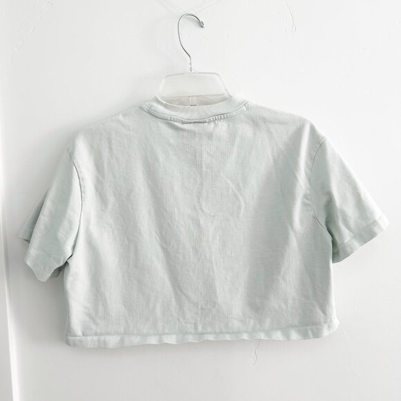 🍃 EUC🍃 Nike Sportswear Jersey Mint Green Crop Top T-Shirt - Picture 6 of 6
